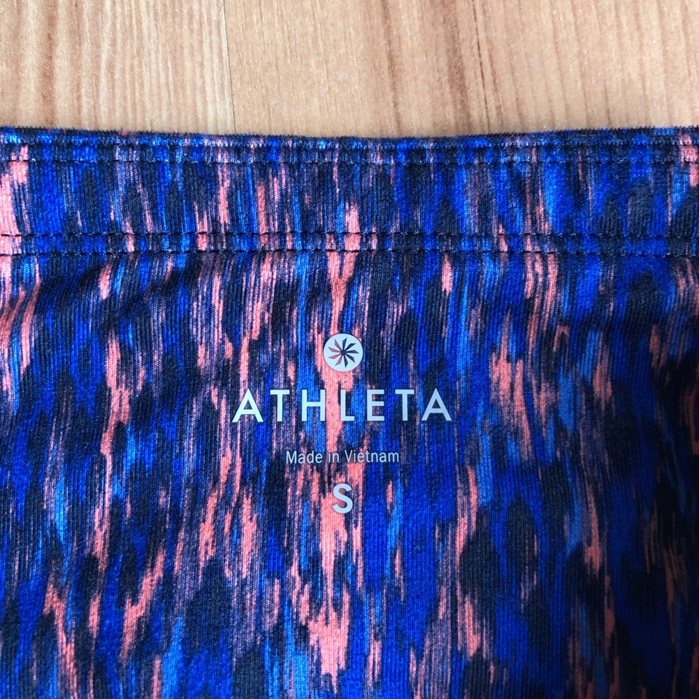 ATHLETA Reptile Relay Capri Leggings Blue Small - Picture 6 of 16